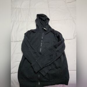 Athletic Works Men's Zip-Up Black Sweater